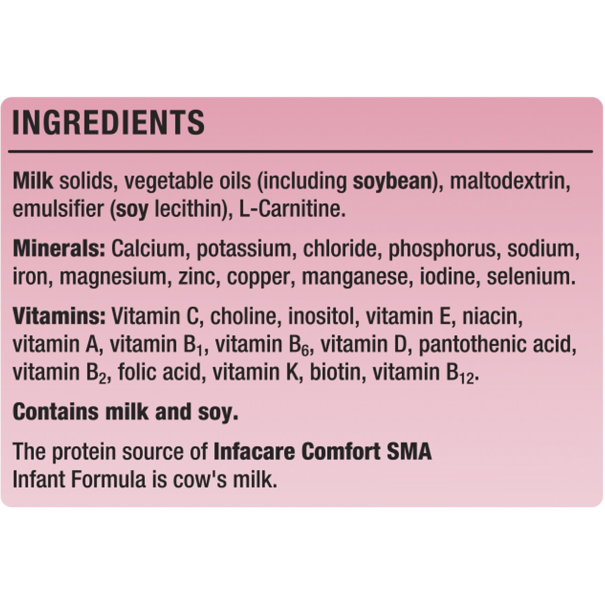 Infacare Comfort From Birth 0-6 Months Infant Formula Stage 1 850g