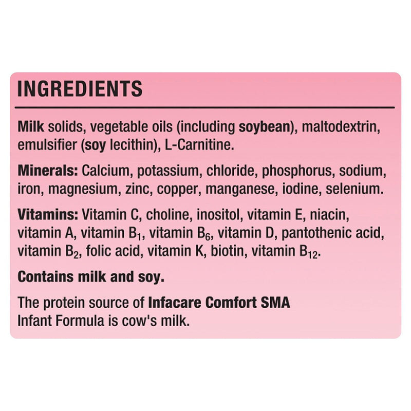 Infacare Comfort From Birth 0-6 Months Infant Formula Stage 1 850g