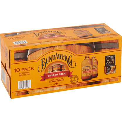 Bundaberg Ginger Beer 375ml X 10 Pack