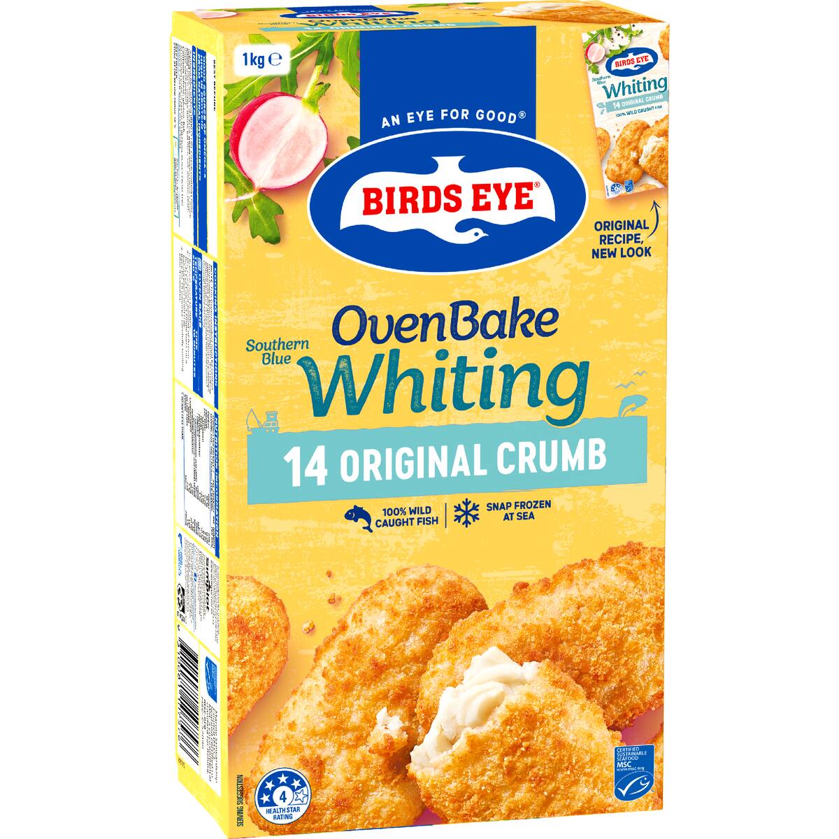 Birds Eye Oven Bake Southern Blue Whiting Original Crumb Fish 1kg