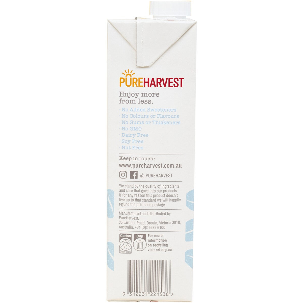 Pure Harvest Organic Oat Creamy 1l
