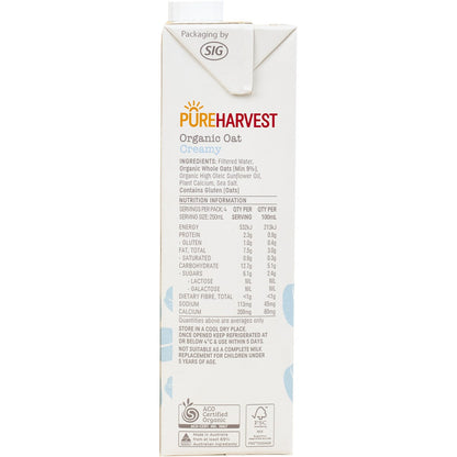 Pure Harvest Organic Oat Creamy 1l