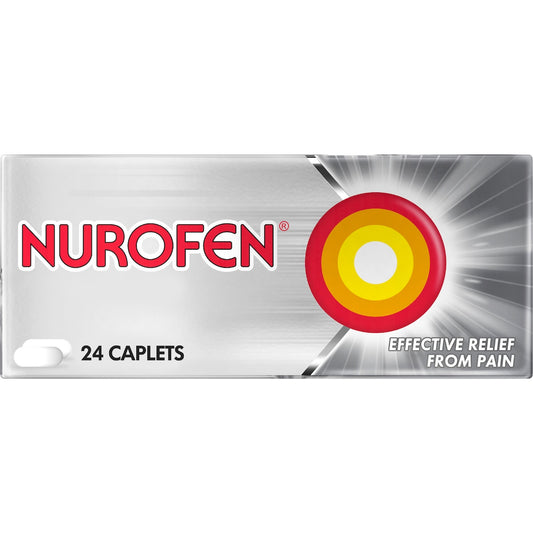 Nurofen Pain & Inflammation Relief Caplets 200mg Ibuprofen 24 Pack