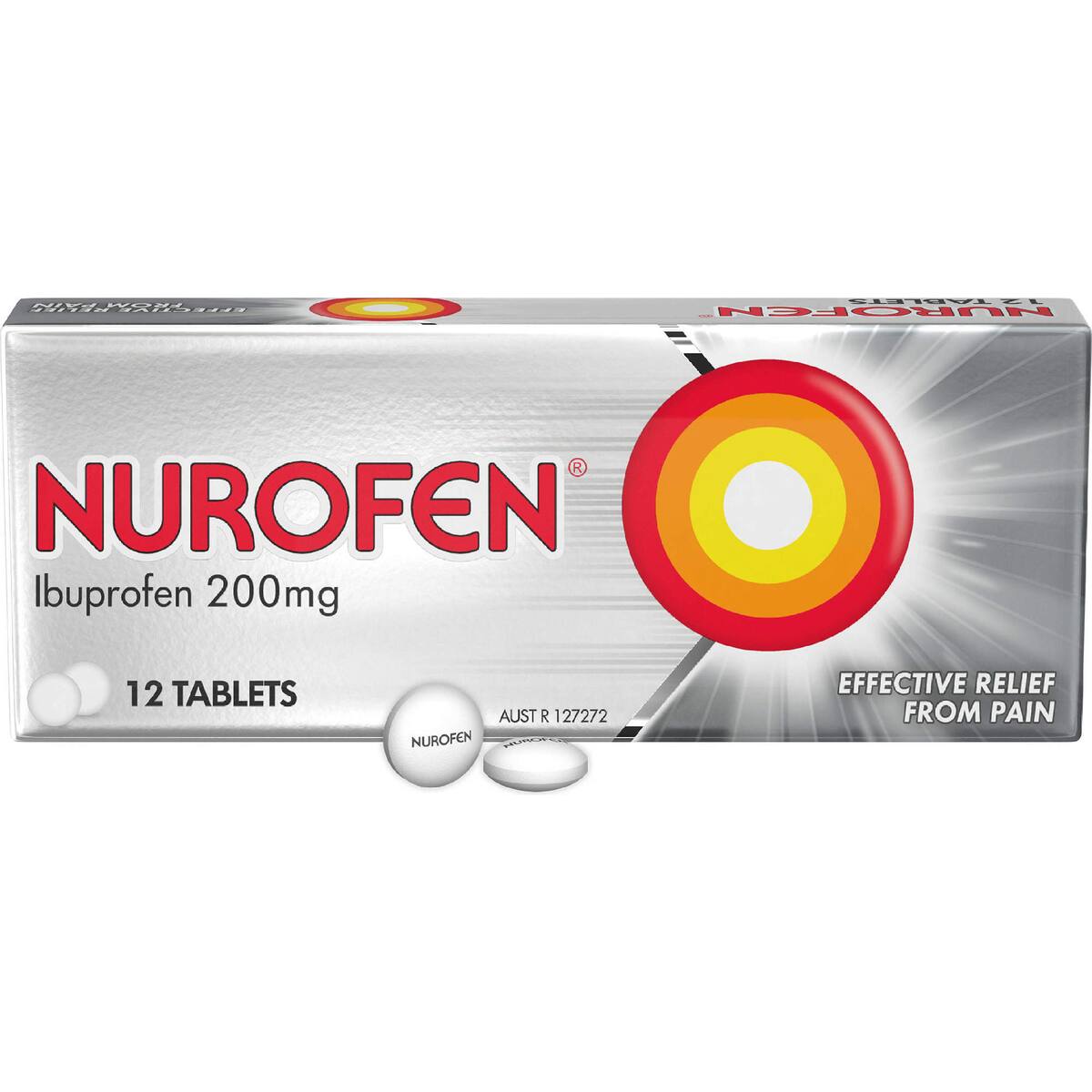 Nurofen Pain & Inflammation Relief Tablets 200mg Ibuprofen 12 Pack