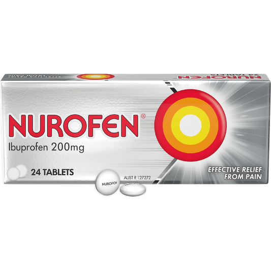 Nurofen Pain & Inflammation Relief Tablets 200mg Ibuprofen 24 Pack