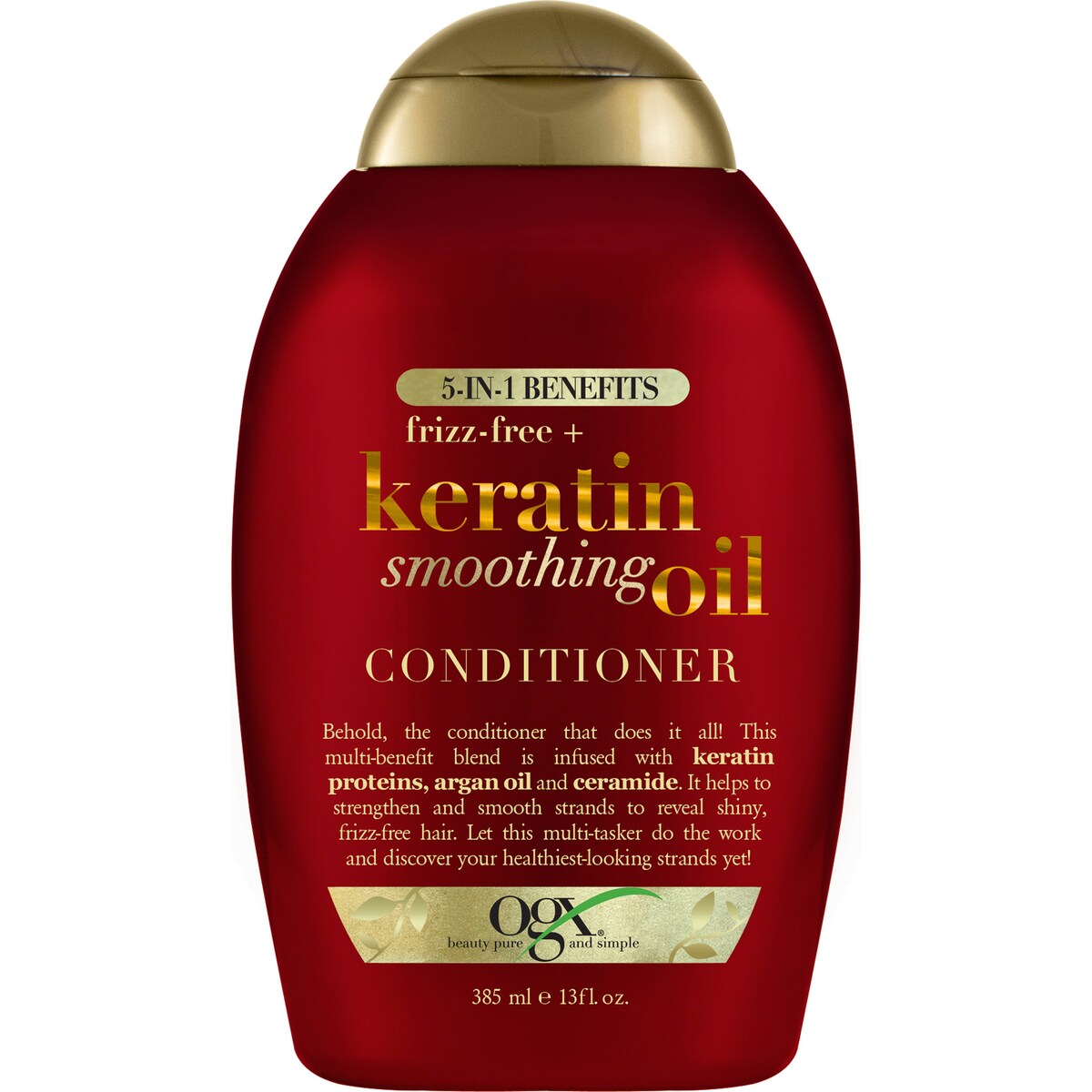 OGX Keratin Smoothing Oil Conditioner For Frizzy Hair 385mL
