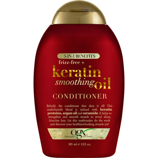 OGX Keratin Smoothing Oil Conditioner For Frizzy Hair 385mL
