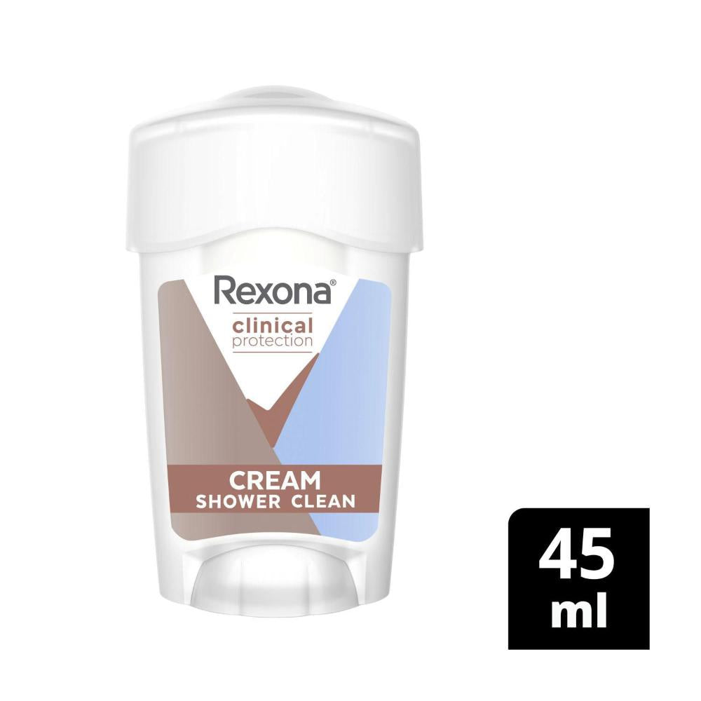 Rexona Women Deodorant 96hr Clinical Cream Shower Clean - 45mL