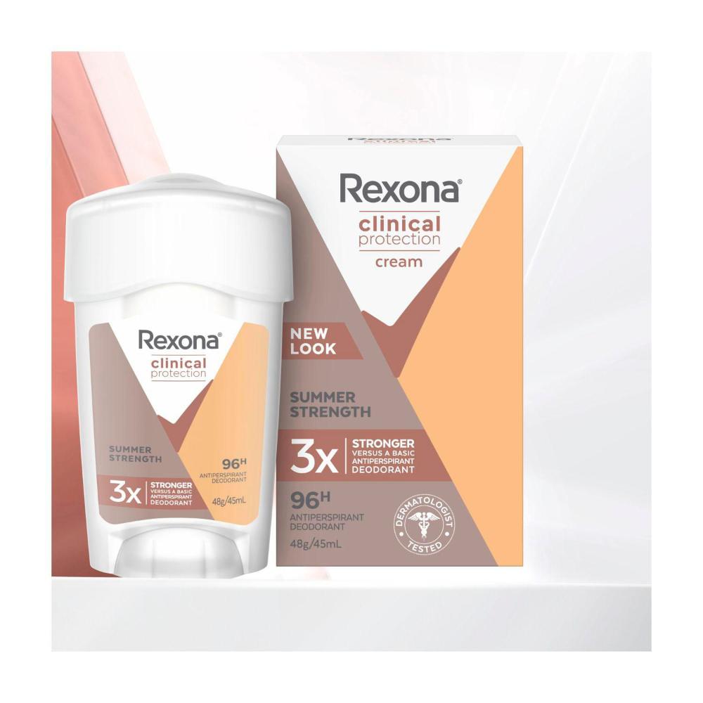 Rexona Women Deodorant 96hr inical Cream Summer Strength - 45mL