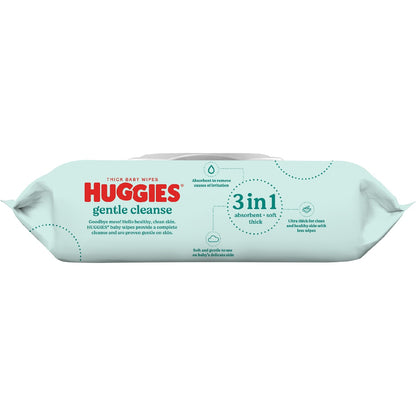 Huggies Glentle Cleanse Baby Wipes Fragrance Free 80 Pack