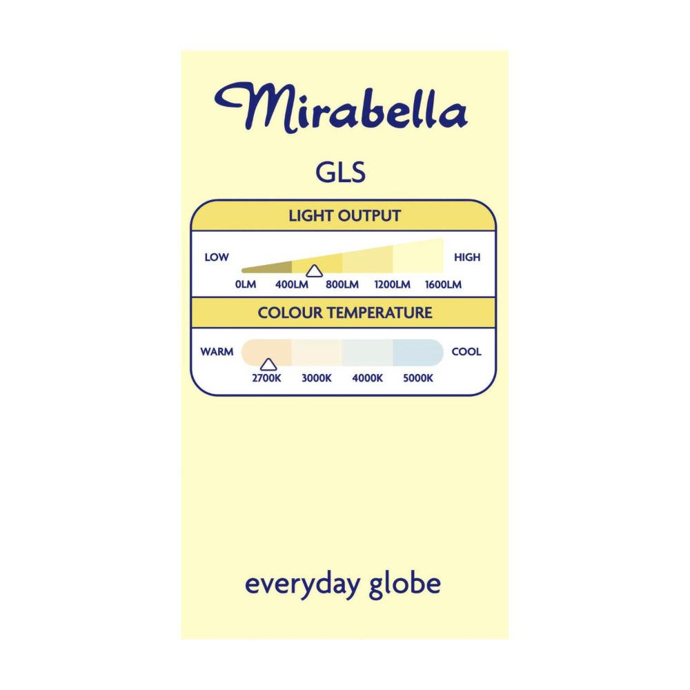 Mirabella Led Globe Gls Bayonet Cap 5.5 Watt Warm White - 1 each