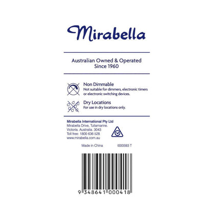 Mirabella Led Globe Gls Bayonet Cap 5.5 Watt Warm White - 1 each