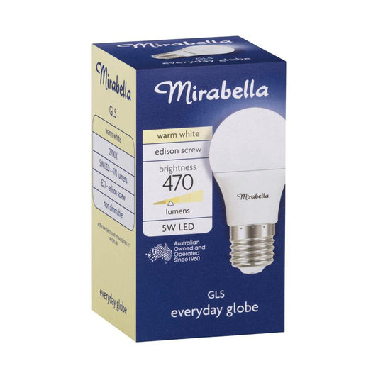 Mirabella Led Globe Gls Edison Screw 5.5 Watt Warm White - 1 each
