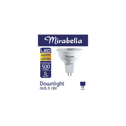 Mirabella Globe Led Gu 5.3-6w 500 Lumens Warm White - 1 each