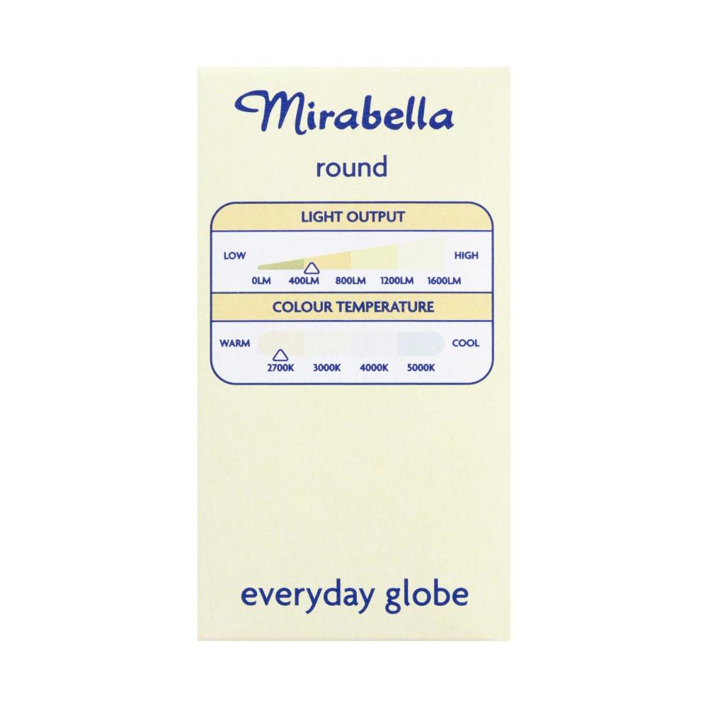 Mirabella Led Globe Fancy Round Bayonet Cap 6 Watt Pearl - 1 each