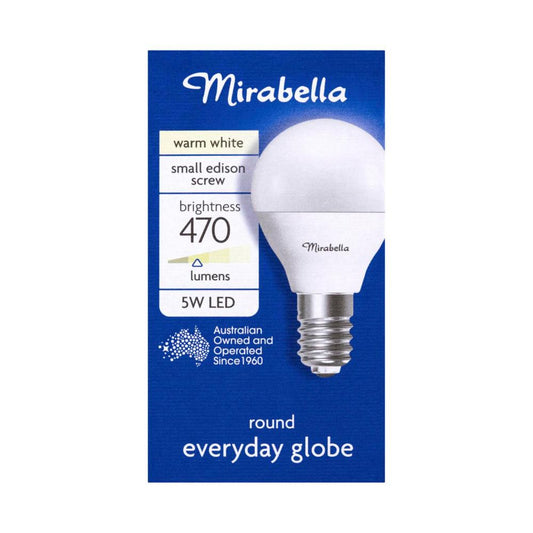 Mirabella Led Globe Fancy Round Small Edison Screw 6 Watt Pearl - 1 each
