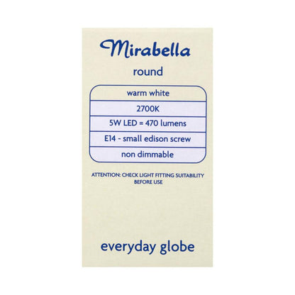 Mirabella Led Globe Fancy Round Small Edison Screw 6 Watt Pearl - 1 each