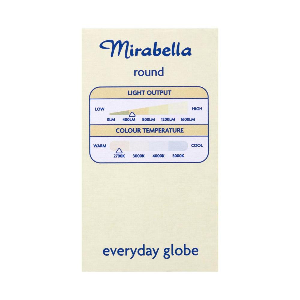 Mirabella Led Globe Fancy Round Small Edison Screw 6 Watt Pearl - 1 each
