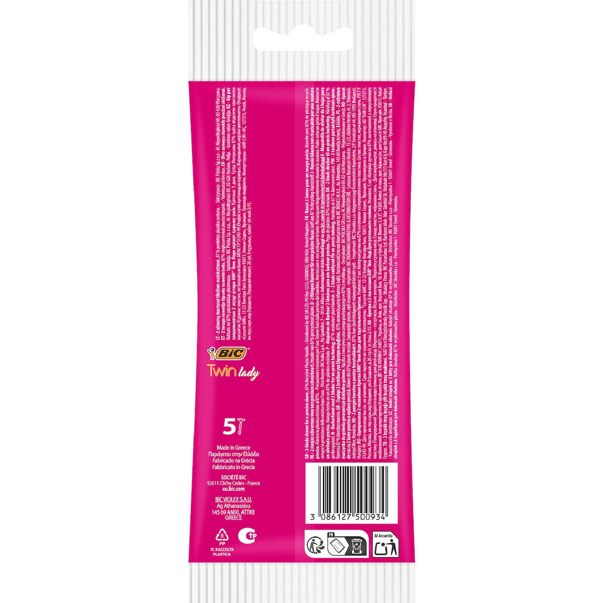 Bic Twin Lady Disposable Razor 5 Pack