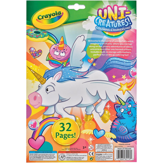 Crayola Uni Creatures Coloring & Markers Pad Each