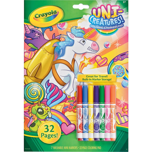 Crayola Uni Creatures Coloring & Markers Pad Each