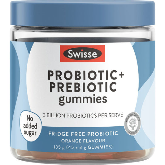 Swisse Probiotic + Prebiotic Gummies For Gut Health 45 pack