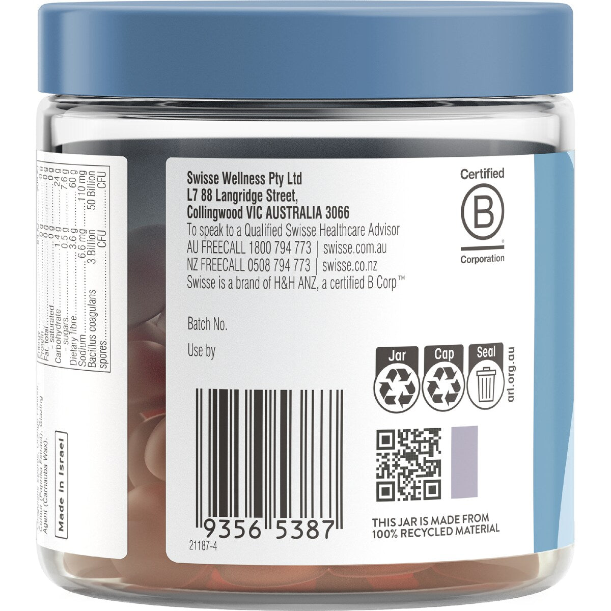 Swisse Probiotic + Prebiotic Gummies For Gut Health 45 pack