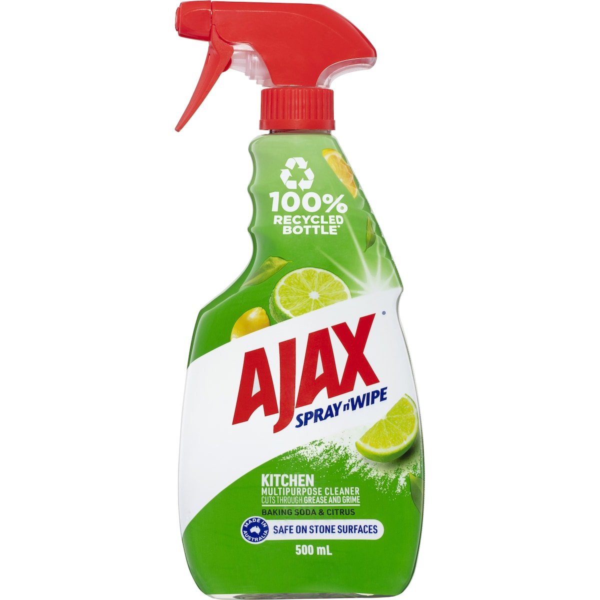 Ajax Spray & Wipe Multipurpose Kitchen Cleaner Baking Soda 500ml