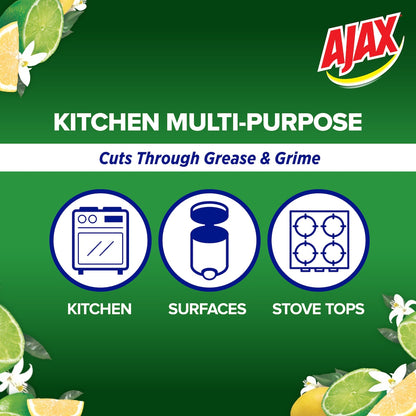 Ajax Spray & Wipe Multipurpose Kitchen Cleaner Baking Soda 500ml