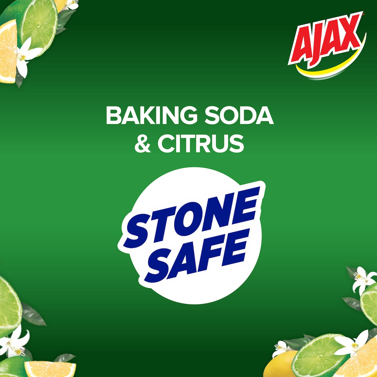 Ajax Spray & Wipe Multipurpose Kitchen Cleaner Baking Soda 500ml