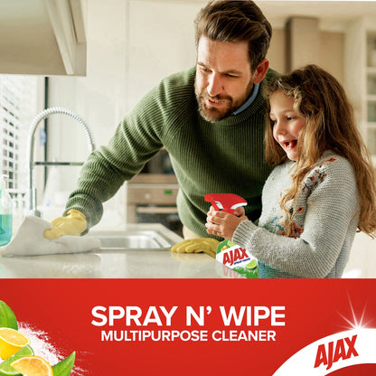 Ajax Spray & Wipe Multipurpose Kitchen Cleaner Baking Soda 500ml