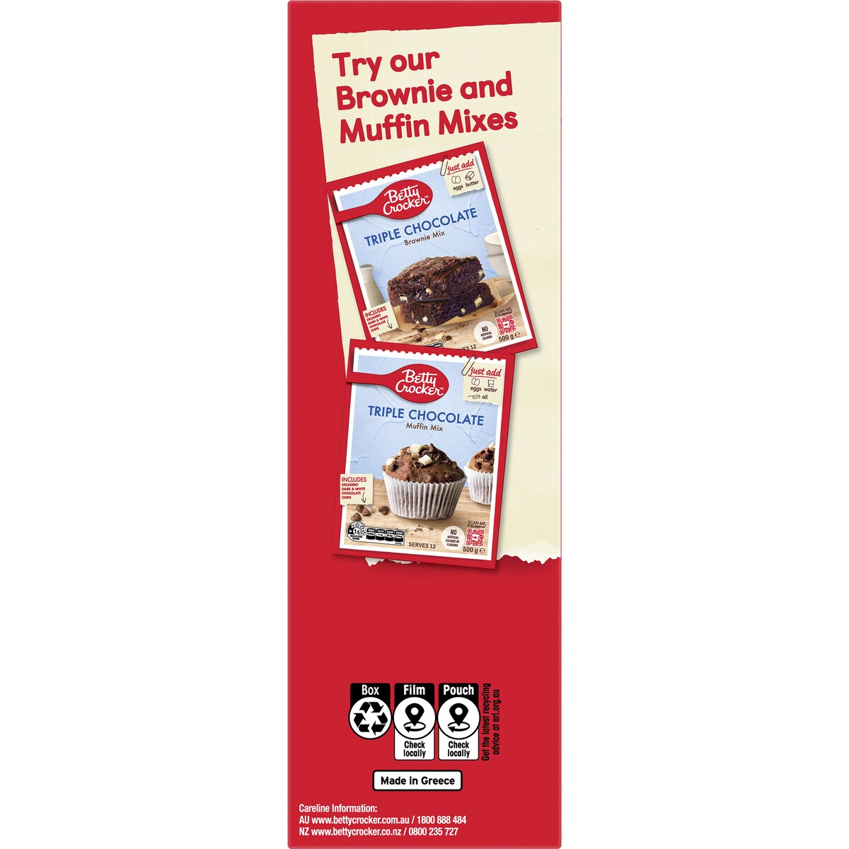 Betty Crocker Cinnamon Crumble Muffin Mix Muffin Mix 500g