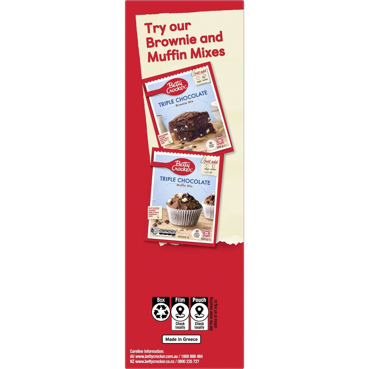 Betty Crocker Cinnamon Crumble Muffin Mix 500g