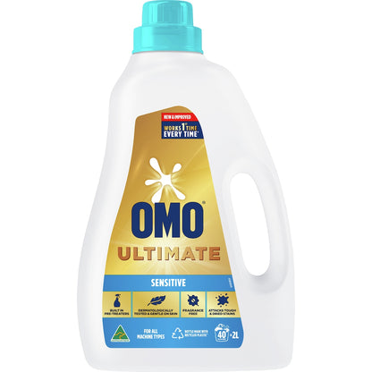 Omo Ultimate Sensitive Laundry Liquid Detergent 2l