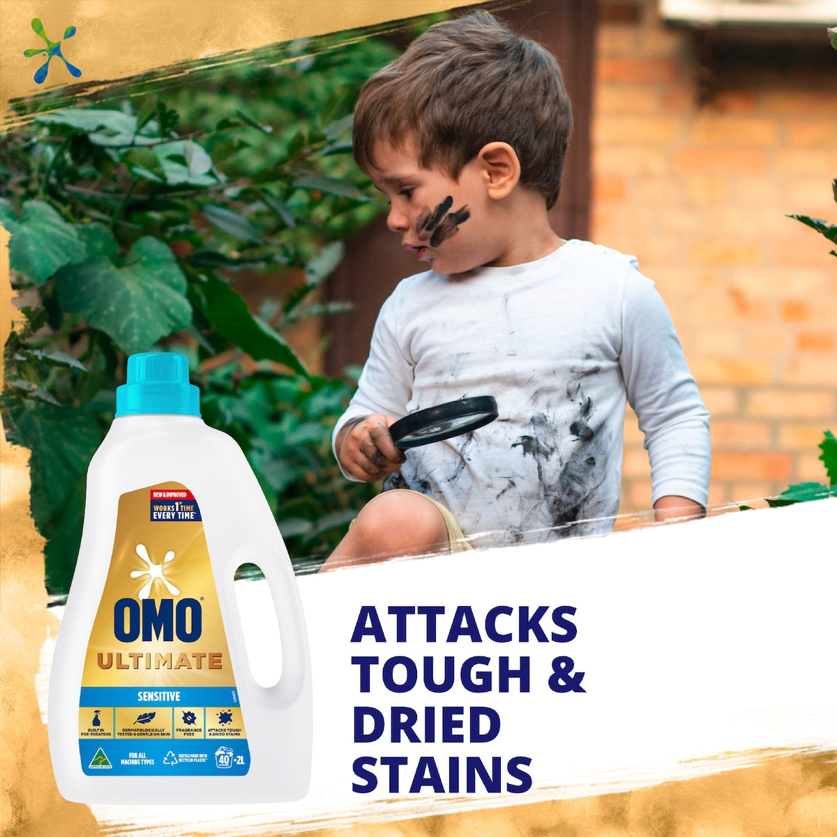Omo Ultimate Sensitive Laundry Liquid Detergent 2l