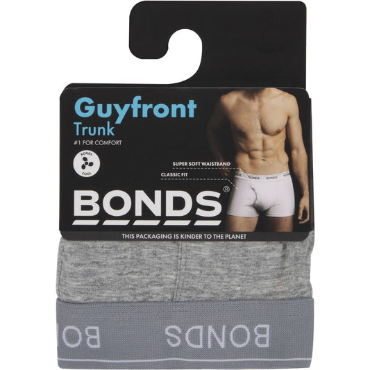 Bonds Mens Underwear Guy Front Trunk Size Large Assorted Each