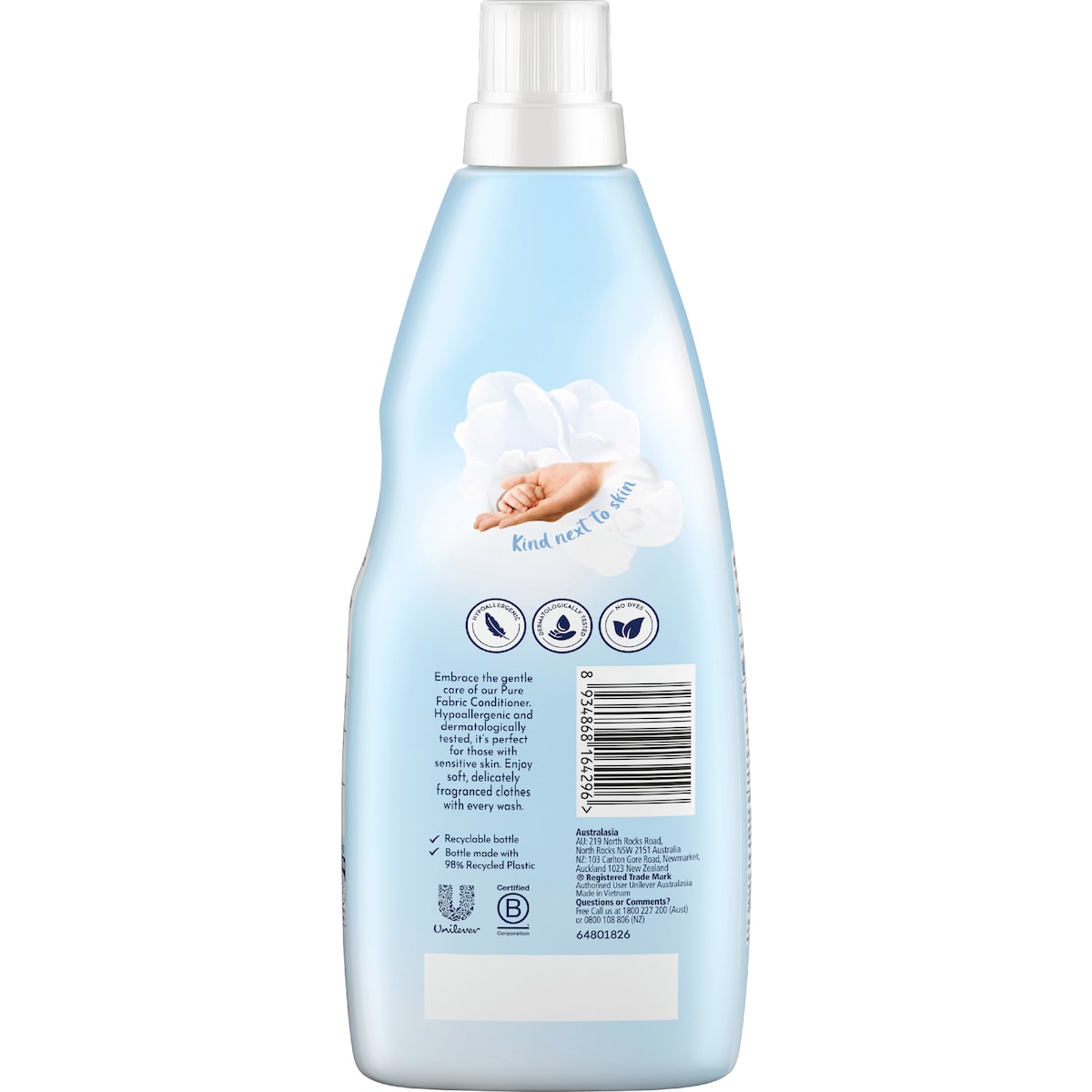 Comfort Laundry Fabric Conditioner Liquid Pure 900ml