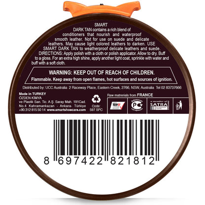 Smart Smart Shoe Polish Paste Dark Tan 50g