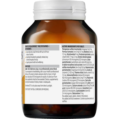 Blackmores Multivitamin + Antioxidants Sustained Release Tablets 125 pack