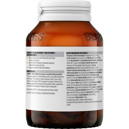 Blackmores Multivitamin + Antioxidants Sustained Release Tablets 125 pack