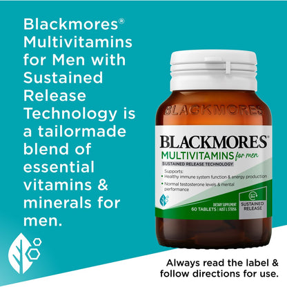 Blackmores Multivitamins For Men Release Tablets 60 pack