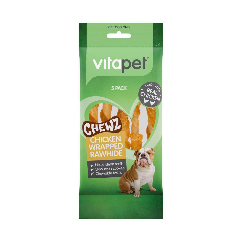 Vitapet Chicken Wrapped Rawhide Sticks - 5 pack
