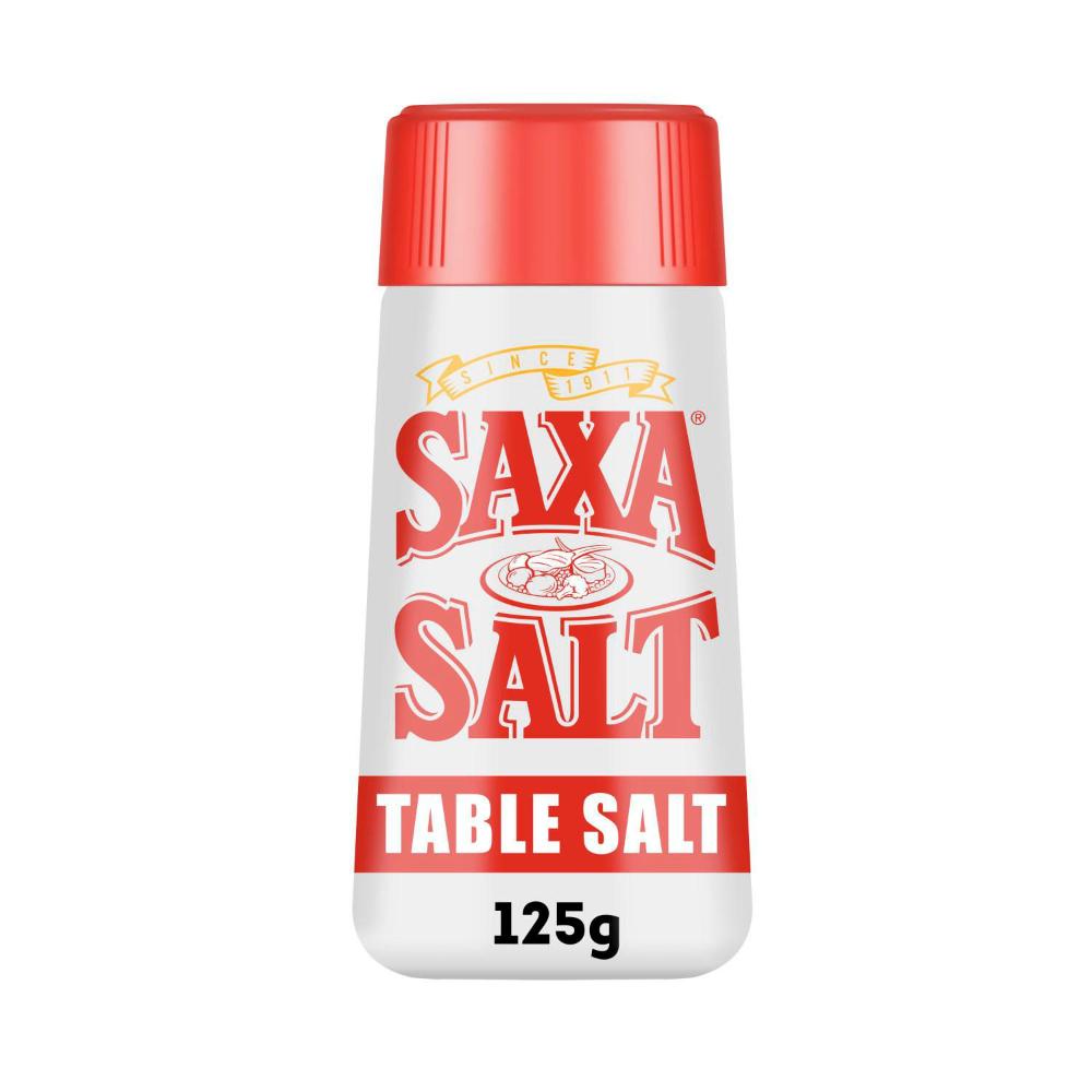 Saxa Table Salt Shaker - 125g