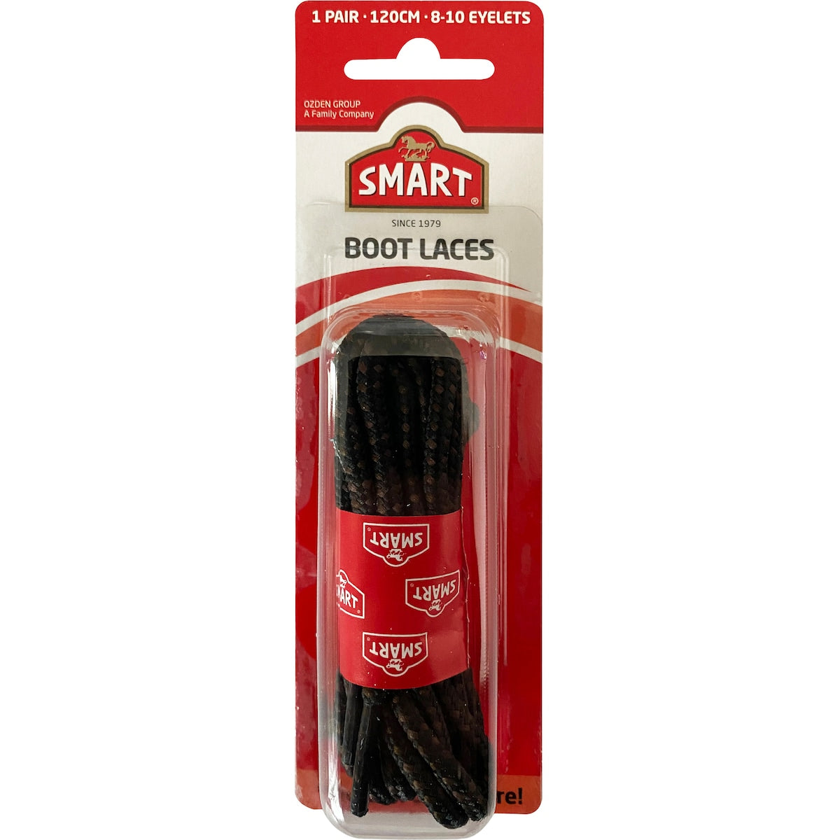 Smart Smart Boot Laces Black 120cm each