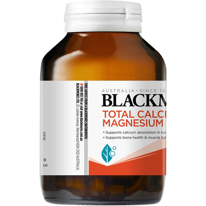 Blackmores Total Calcium Magnesium + D3 Bone Health Vitamin Tablets 125 pack