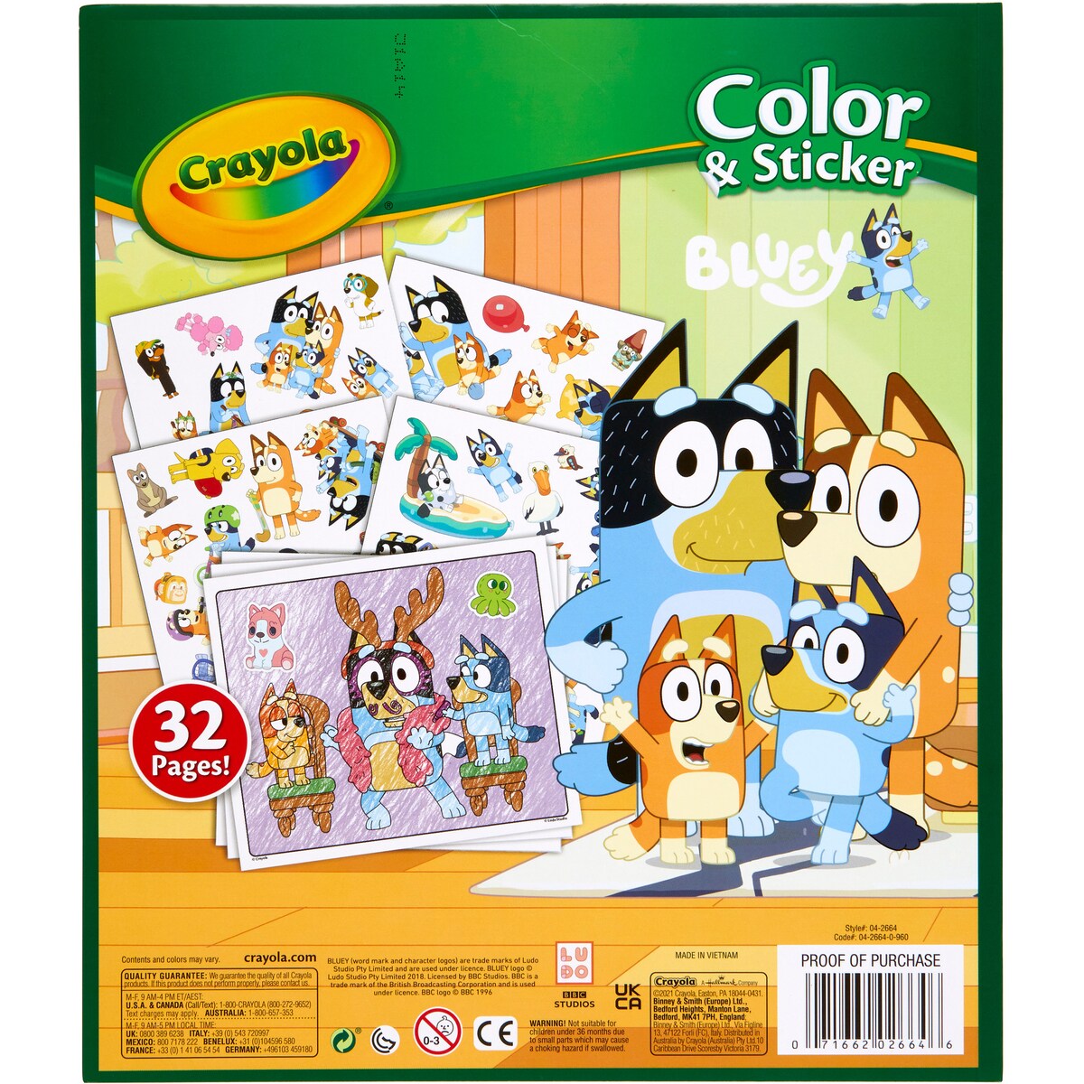 Crayola Color & Sticker Bluey Each
