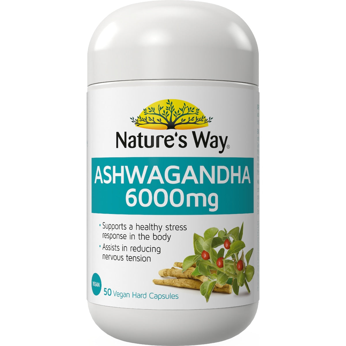 Natures Way Ashwagandha Hard Capsules 50 Pack
