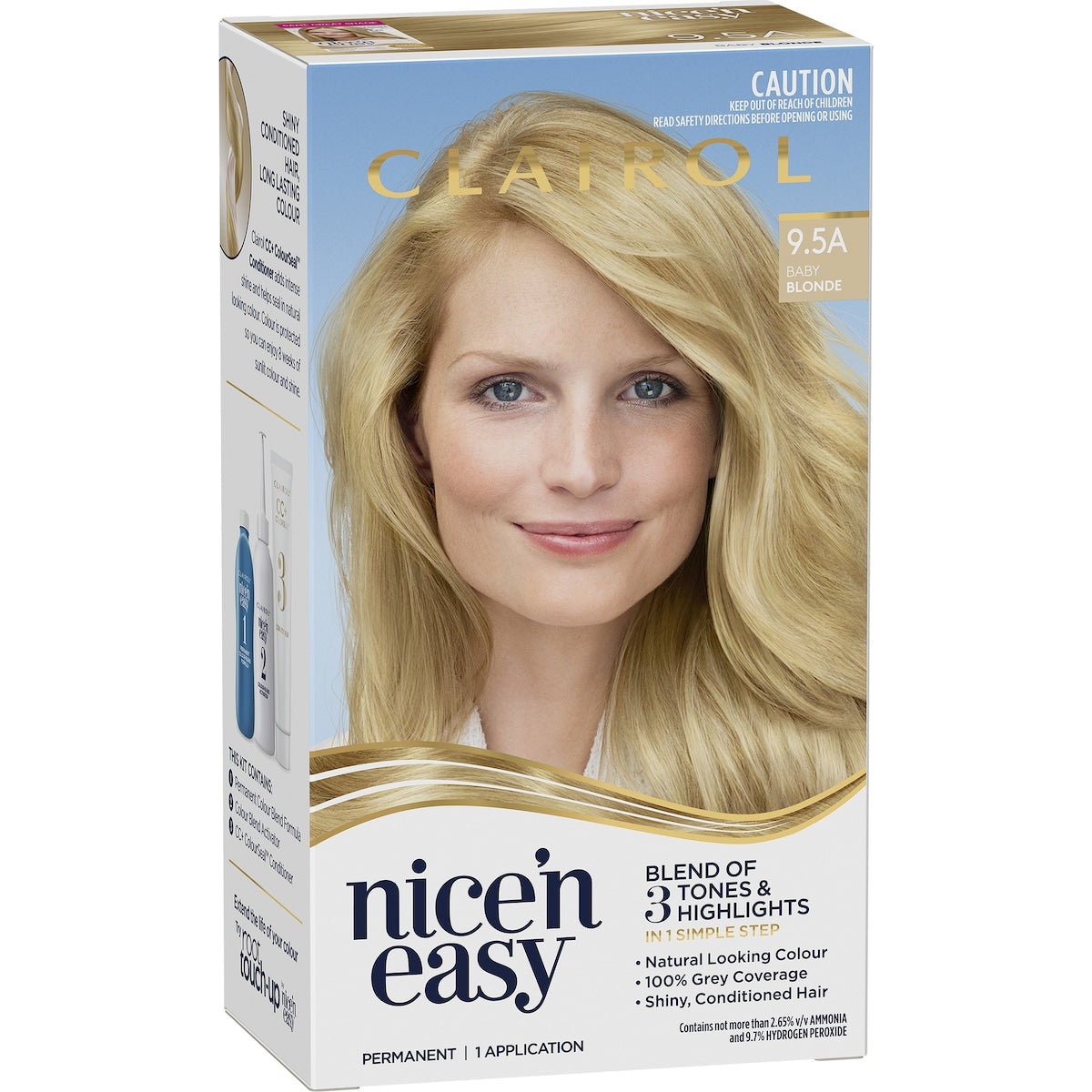 Clairol Nice & Easy Permanent 9.5a Babybaby Blonde Hair Colour Each