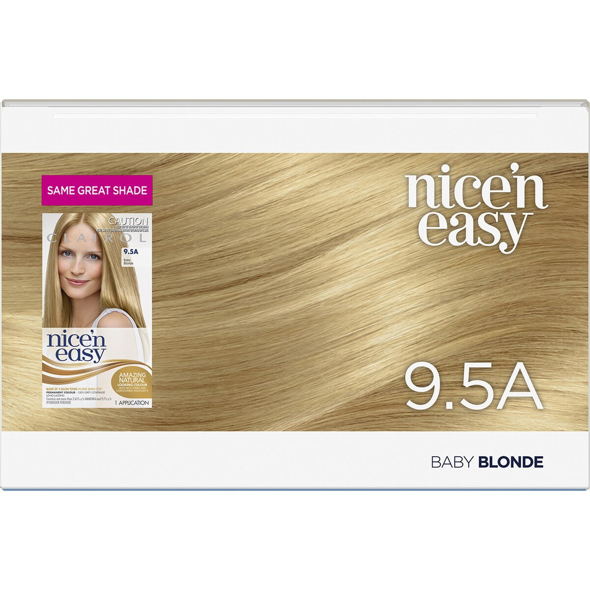 Clairol Nice & Easy Permanent 9.5a Babybaby Blonde Hair Colour Each