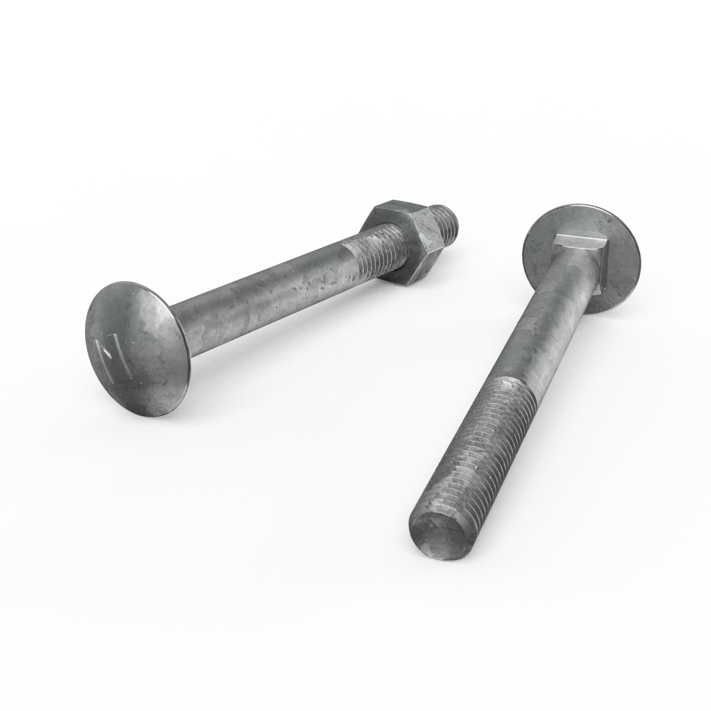 Zenith Hot Dip Galvanised Cup Head Bolts & Nuts - M10 x 100mm